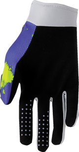 THOR Youth Launchmode Bleach Gloves - Gray/Acid - XS 3332-1908