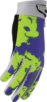 THOR Youth Launchmode Bleach Gloves - Gray/Acid - XS 3332-1908