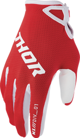 THOR Youth Ridemode Static Gloves - Red - Medium 3332-1928