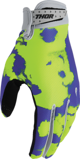 THOR Launchmode Bleach Gloves - Gray/Acid - Large 3330-8322