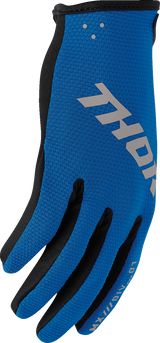 THOR Youth Ridemode Static Gloves - Blue - XS 3332-1930