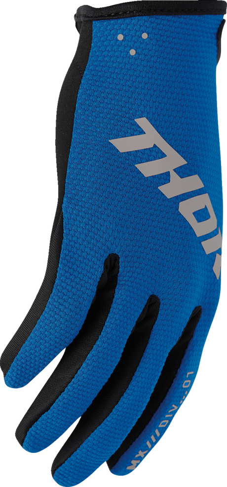 THOR Youth Ridemode Static Gloves - Blue - Medium 3332-1932