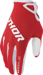 THOR Ridemode Static Gloves - Red - XS 3330-8337