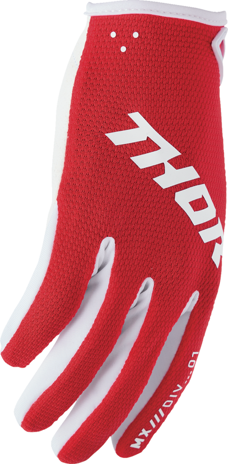 THOR Ridemode Static Gloves - Red - Medium 3330-8339