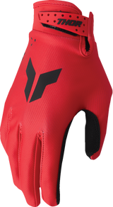 THOR Youth Launchmode Split Gloves - Red - Small 3332-1945