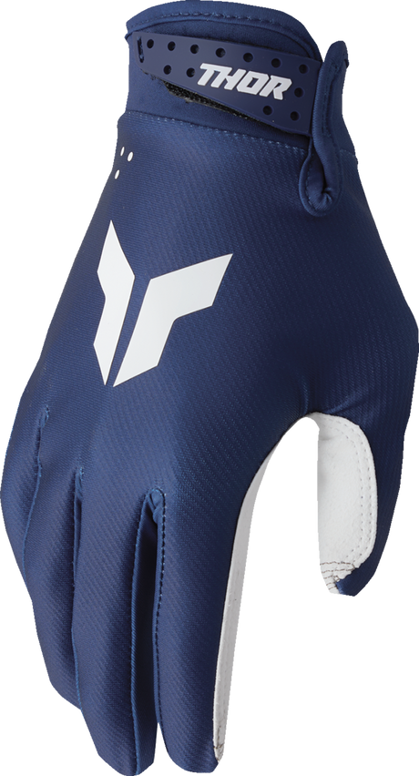 THOR Youth Launchmode Split Gloves - Navy - Large 3332-1952