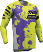 THOR Youth Launchmode Bleach Jersey - Gray/Acid - Medium 2912-2581