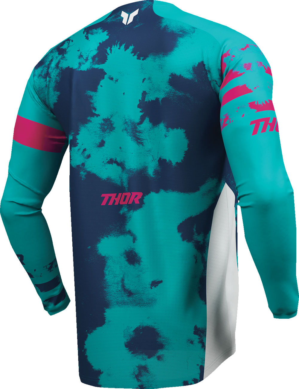 THOR Youth Launchmode Bleach Jersey - White/Aqua - 2XS 2912-2584