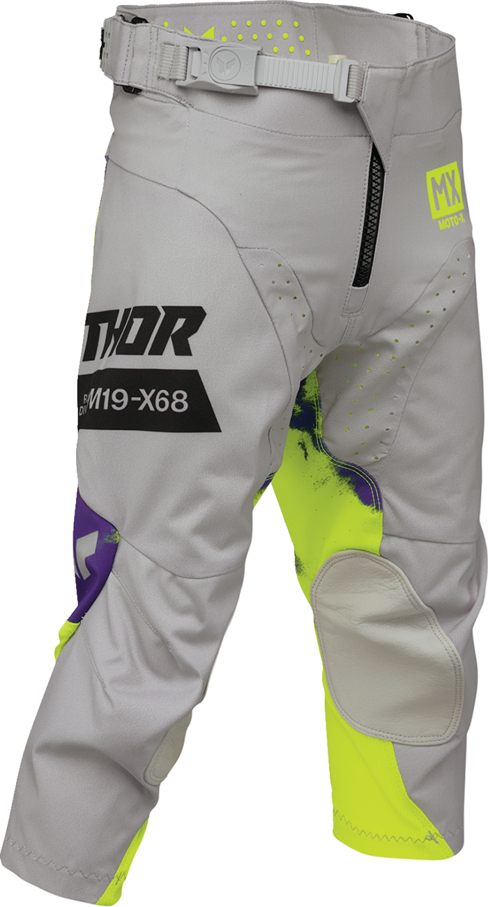 THOR Youth Launchmode Bleach Pants - Gray/Acid - US 26 2903-2619