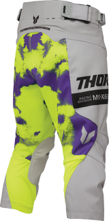 THOR Youth Launchmode Bleach Pants - Gray/Acid - US 26 2903-2619