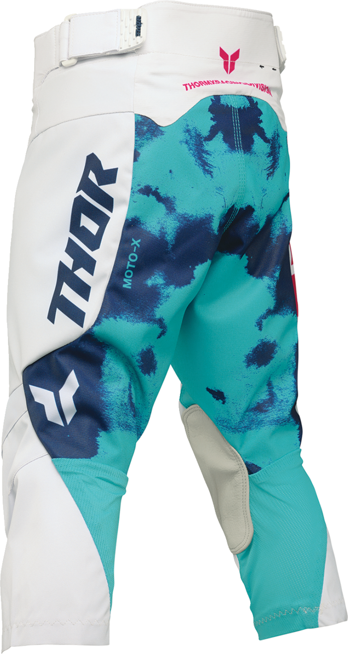 THOR Youth Launchmode Bleach Pants - White/Aqua - US 22 2903-2623