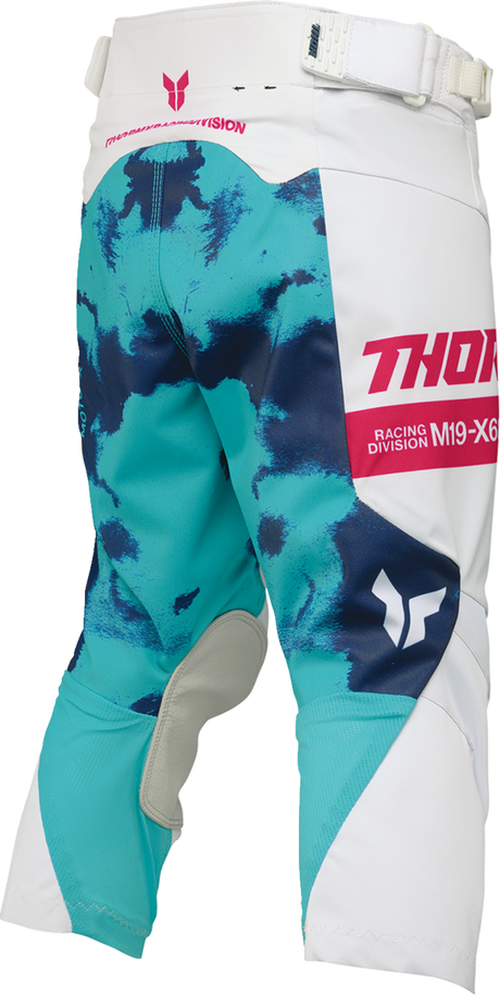 THOR Youth Launchmode Bleach Pants - White/Aqua - US 22 2903-2623