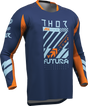 THOR Youth Launchmode Futura Jersey - Navy/Orange - Small 2912-2598