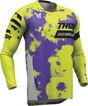 THOR Launchmode Bleach Jersey - Gray/Acid - Small 2910-8400