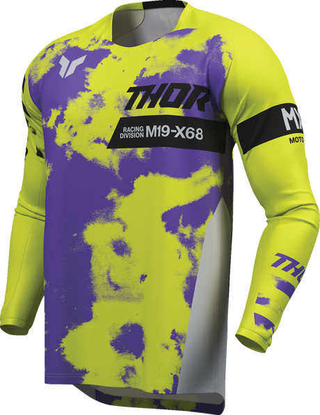 THOR Launchmode Bleach Jersey - Gray/Acid - XL 2910-8403