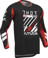 THOR Launchmode Futura Jersey - Black/Red - Medium 2910-8413