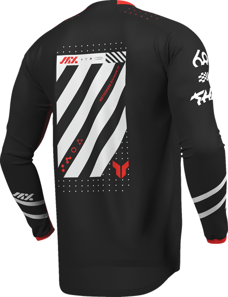THOR Launchmode Futura Jersey - Black/Red - Medium 2910-8413