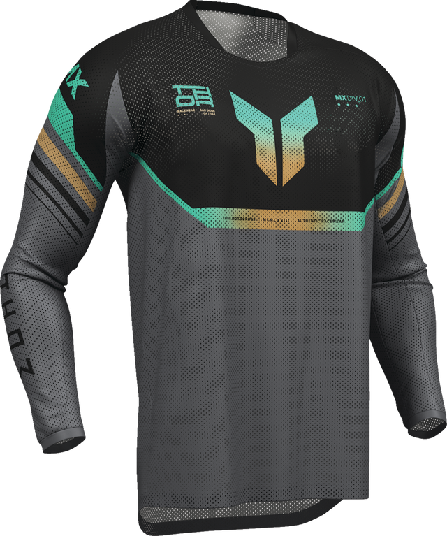 THOR Launchmode Air Raptor Jersey - Black/Charcoal - Large 2910-8432