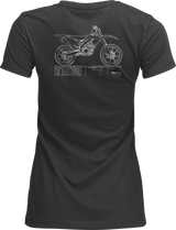 THOR Women's Blueprint T-Shirt - Charcoal - Large 3031-4324