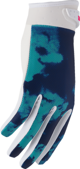 THOR Youth Launchmode Bleach Gloves - White/Aqua - Medium 3332-1915
