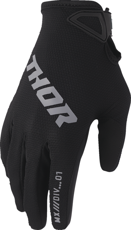 THOR Youth Ridemode Static Gloves - Black - XS 3332-1922