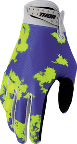 THOR Launchmode Bleach Gloves - Gray/Acid - XL 3330-8324