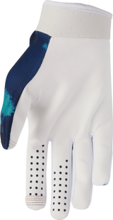 THOR Launchmode Bleach Gloves - White/Aqua - Large 3330-8328