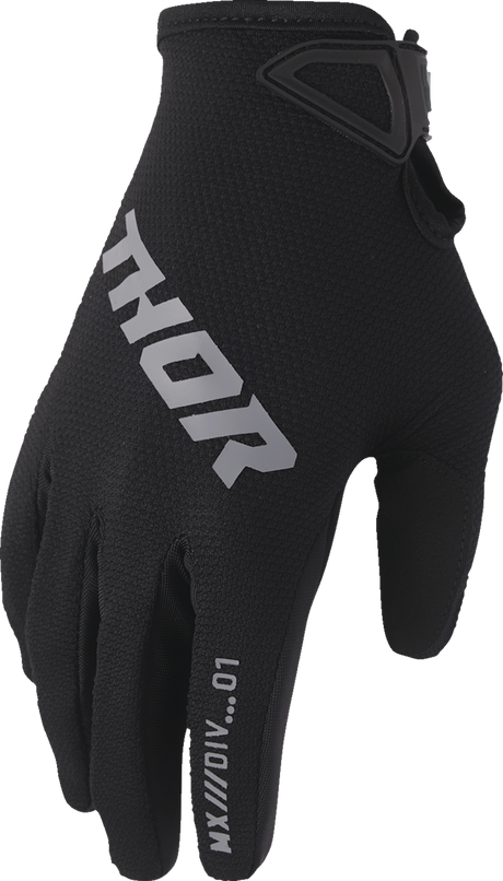 THOR Ridemode Static Gloves - Black - Large 3330-8334