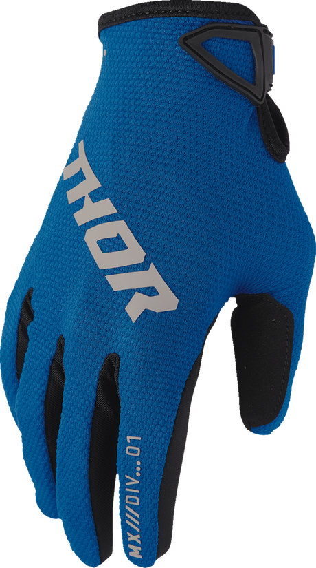 THOR Ridemode Static Gloves - Blue - XS 3330-8343