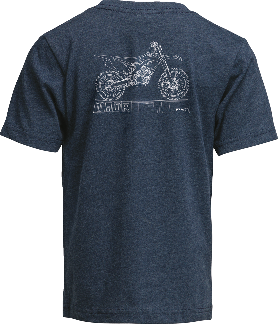 THOR Youth Blueprint T-Shirt - Navy - Medium 3032-3873