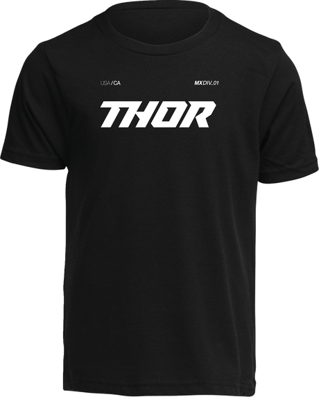 THOR Youth Brave T-Shirt - Black - Medium 3032-3878