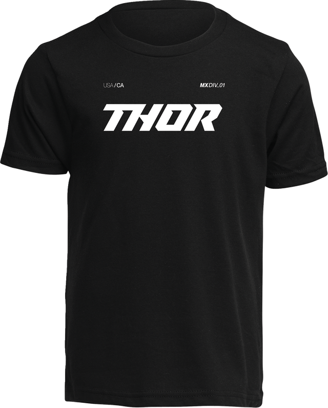THOR Youth Brave T-Shirt - Black - Medium 3032-3878