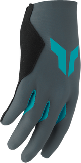 THOR Women's Sportmode Iconic Gloves - Gray/Aqua - Small 3331-0280