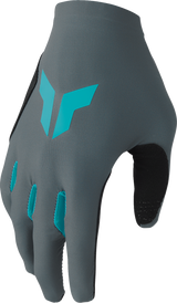THOR Women's Sportmode Iconic Gloves - Gray/Aqua - XL 3331-0283