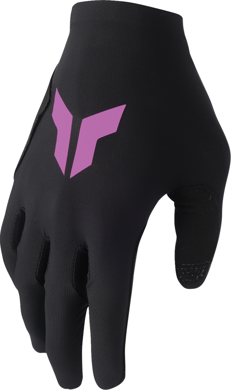 THOR Women's Sportmode Iconic Gloves - Black/Orchid - Small 3331-0284