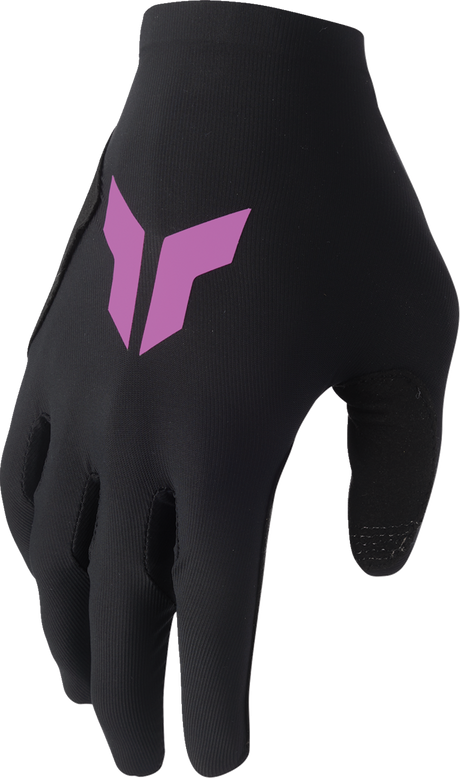 THOR Women's Sportmode Iconic Gloves - Black/Orchid - Small 3331-0284
