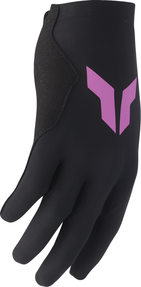 THOR Women's Sportmode Iconic Gloves - Black/Orchid - Small 3331-0284