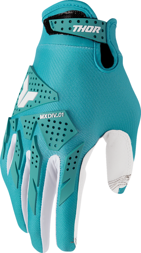 THOR Women's Launchmode XP Gloves - Aqua - Large 3331-0294