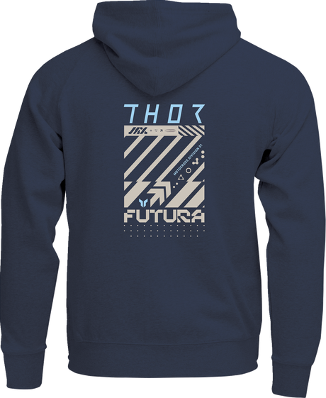 THOR Youth Futura Pullover Hoodie - Navy - Medium 3052-0715