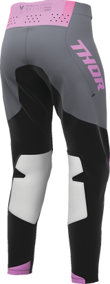 THOR Women's Sportmode Velocity Pants - Black/Orchid - US 7/8 2902-0403
