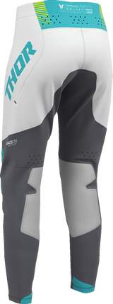 THOR Women's Sportmode Velocity Pants - Gray/Aqua - US 3/4 2902-0410