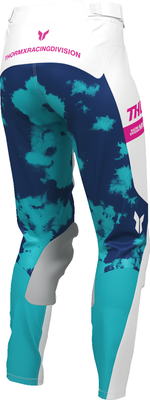 THOR Women's Launchmode Bleach Pants - White/Aqua - US 00/0 2902-0415