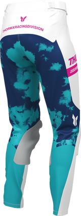 THOR Women's Launchmode Bleach Pants - White/Aqua - US 00/0 2902-0415
