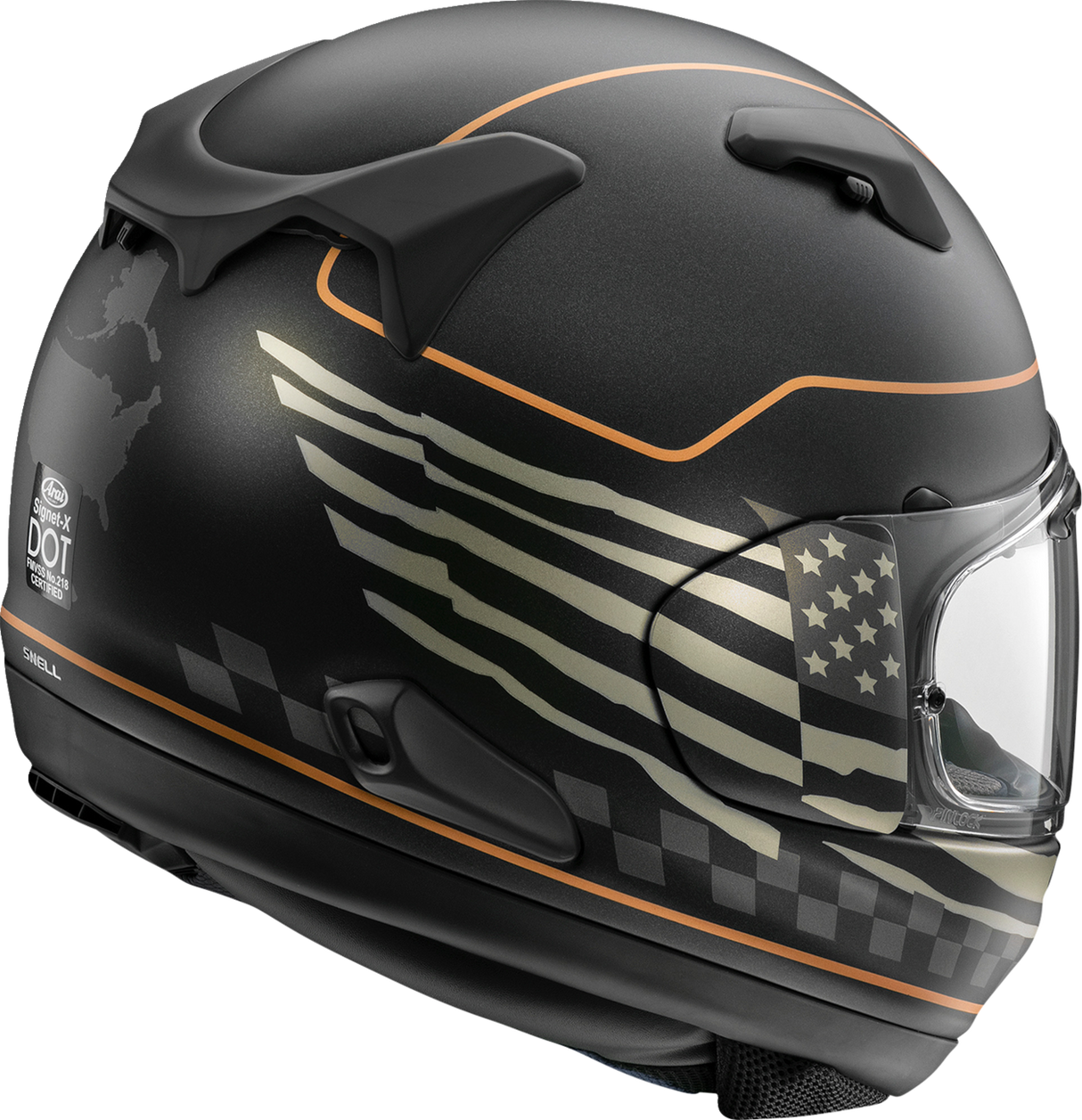 ARAI HELMETS Signet-X Helmet - US Flag - Black Frost - XL 0101-18521