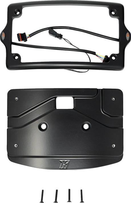 KODLIN USA 3-in-1 Mount Kit - License Plate - Cureved - Black KUS20302