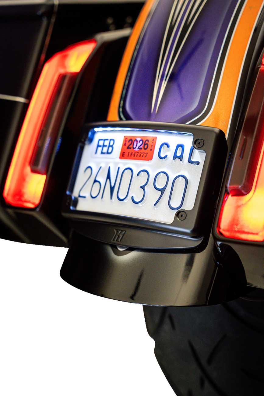 KODLIN USA Mount Kit - License Plate - Cureved - Black KUS20102