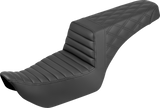 SADDLEMEN Step-Up Seat - Front Tuck-n-Roll/Rear Lattice Stitch - Nightster '22-'25 822-11-176