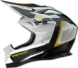 MOOSE OFFROAD MR3 Helmet - F.A.F. - White/Black/Gold - XL 0110-8931