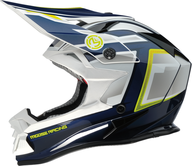 MOOSE OFFROAD MR3 Helmet - F.A.F. - White/Navy/Green - Medium 0110-8944