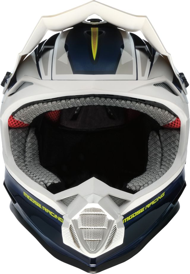 MOOSE OFFROAD MR3 Helmet - F.A.F. - White/Navy/Green - Large 0110-8945